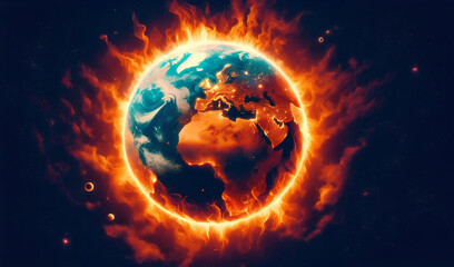 Global warming, the world is on fire