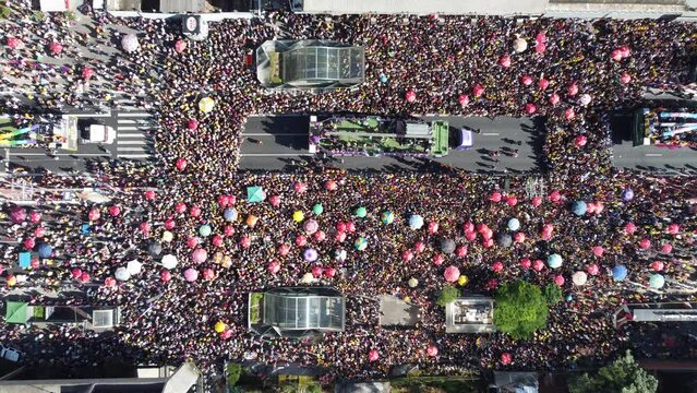 S&atilde;o Paulo, Brazil - June 2, 2024 - This weekend, the 28th edition, the S&atilde;o Paulo LGBT+ Pride Parade, takes place&nbsp;
The event takes place to reaffirm the commitment to combating prejudice and suppport