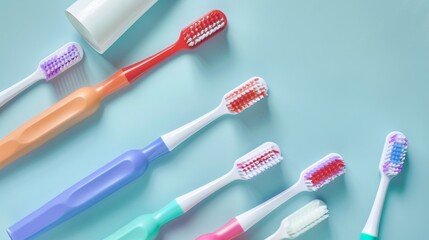 Tooth brush on plain background
