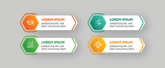 Modern Colorful Infographic Steps