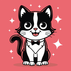 Obraz premium A cute cat sitting