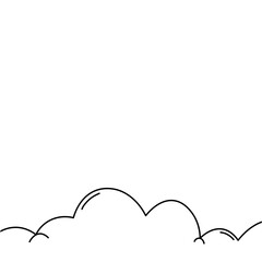 Cloud Comic Border