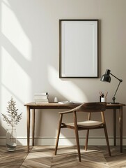 Study Desk Wall Art Mock Up