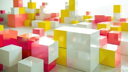 Obraz premium shapes, Generative AI, 