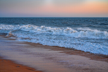 Beautiful clean golden beach of Madhavpur, Gujrat, India.