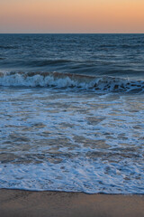 Beautiful clean golden beach of Madhavpur, Gujrat, India.