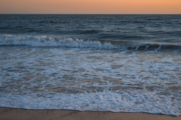 Beautiful clean golden beach of Madhavpur, Gujrat, India.