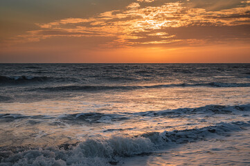 Beautiful clean golden beach of Madhavpur, Gujrat, India.