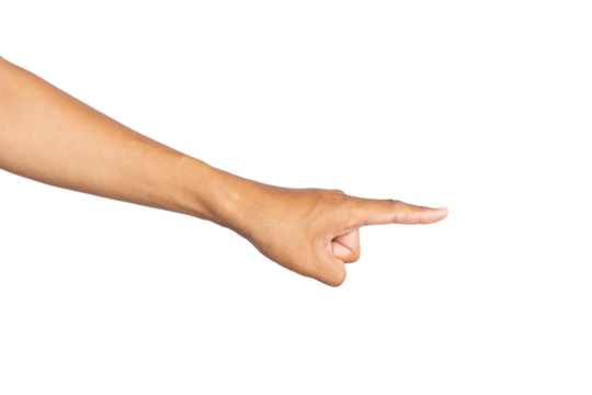 Man's hands making gestures isolated white background PNG