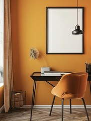 Study Desk Wall Art Picture Framework Mock-up