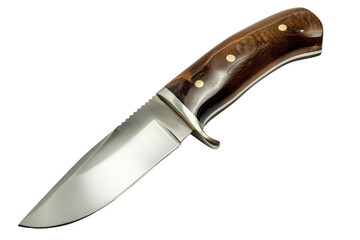 Sharp Hunting Knife with Wooden Handle