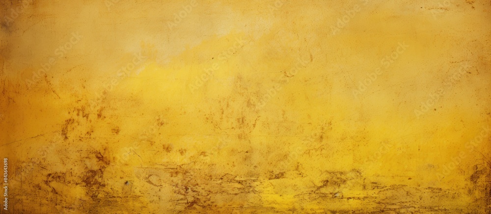 Poster grunge texture copy space image with a dark yellow background