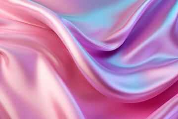 Obraz premium Processed collage of Iridescent fabric trendy cloth holographic texture. Background for banner