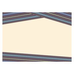 博多織　献上柄風枠・フレーム　和風　背景　帯　ベージュ