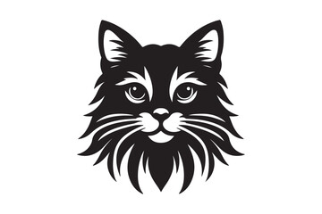 Cat silhouette vector illustration