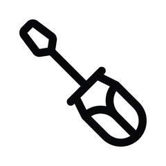 Icon of screwdriver in trendy design style, premium vector