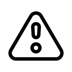 Danger warning icon designed in modern style, alert icon