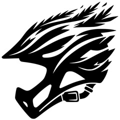 Bicycle helmet design silhouette
