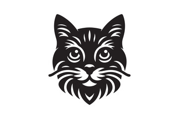 Fototapeta premium Cat silhouette vector illustration