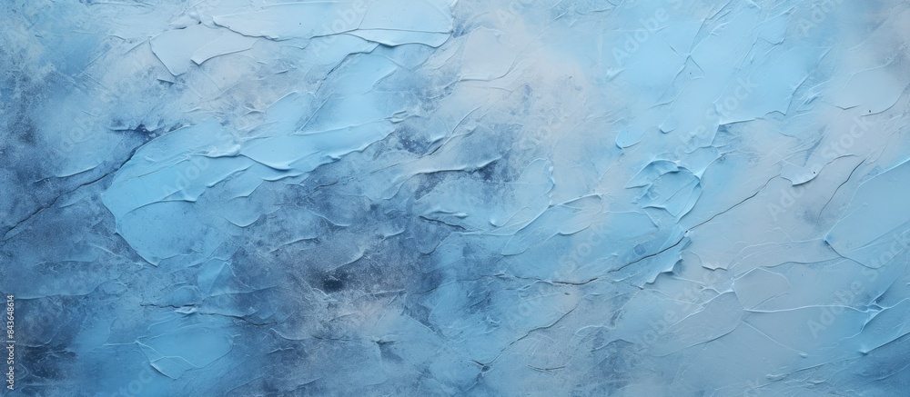 Poster a close up of a rough surface stucco wall with a light blue abstract texture perfect for design proj