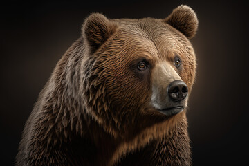 Brown bear portrait