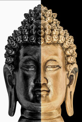 bouddha en positif / négatif 