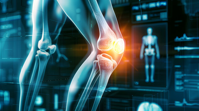 radiograf&iacute;a rodilla nueva tecnolog&iacute;a concepto de dolor