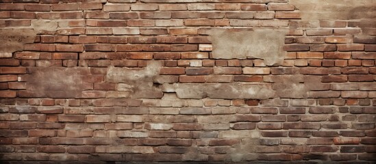 Obraz premium Copy space image of a background featuring a square brick wall