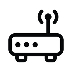 Wifi router icon design, wireless internet provider