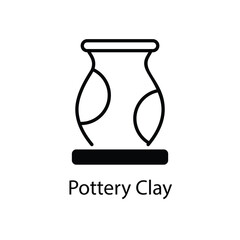 Pottery Clay vector icon