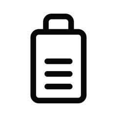 Portable battery storage, battery cell icon design