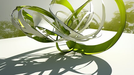 a modern iron texture, lighting, gradient, beige, neon green, realistic 