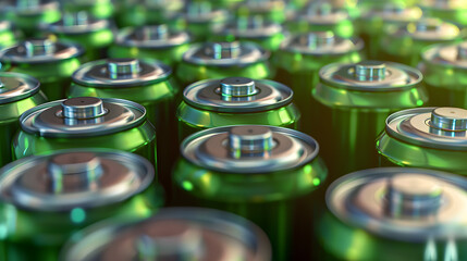 primer plano baterías electricas