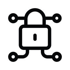 Well designed icon of network protection, ready to use icon