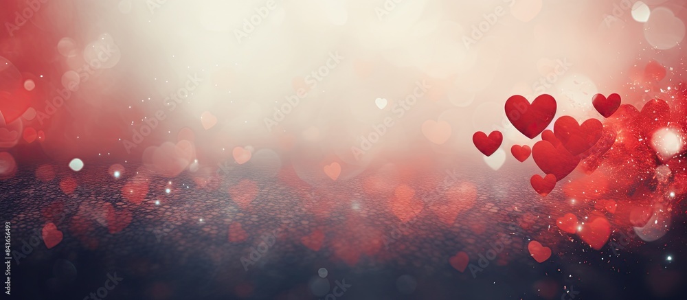Aufkleber a love themed background for valentine s day with a red heart and space for adding text or images. c
