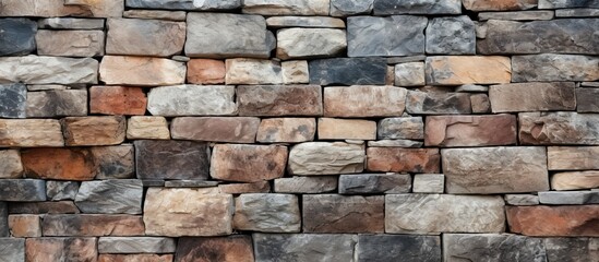 Obraz premium The various formations of stones and walls create a diverse range of textures that are perfect for backgrounds in images. copy space available