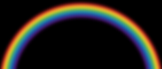 Arc-en-ciel sur fond noir