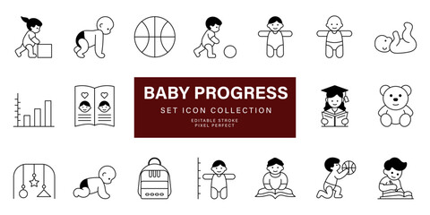 Kids development education icon vector design