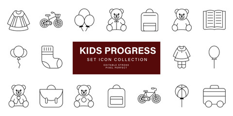 Kids development education icon vector design