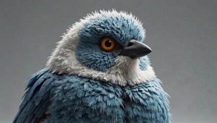 Fototapeta premium blue beautiful sparrow