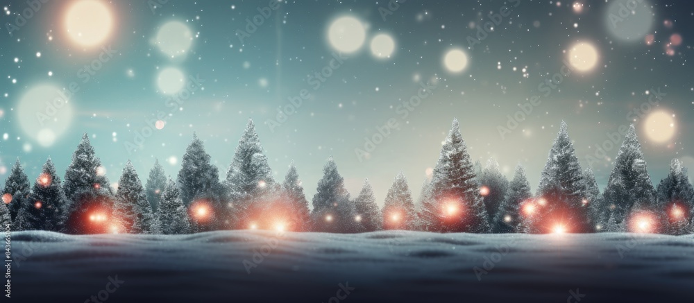 Aufkleber christmas background with lights and free text space. copy space available