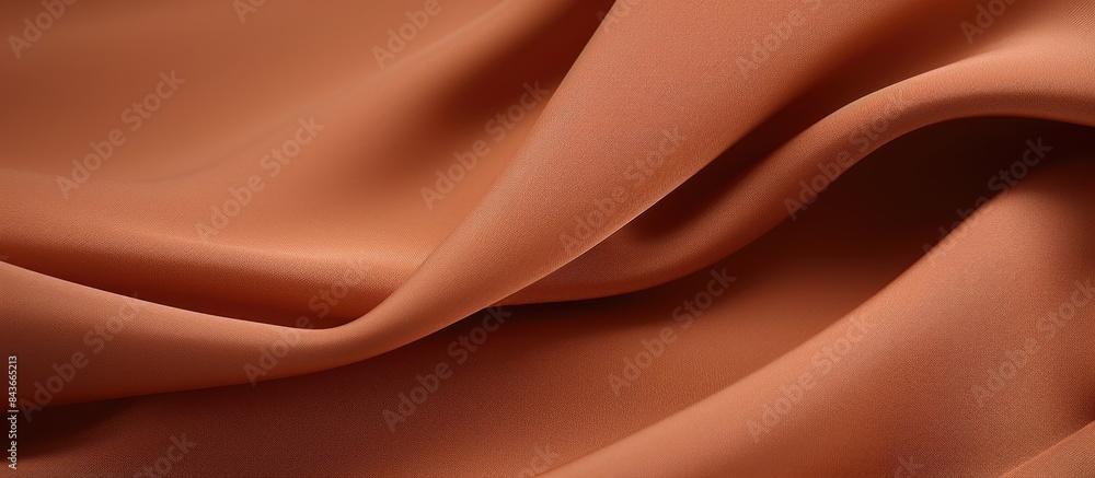 Poster brown fabric texture closeup macro shot brown fabric texture background. copy space available
