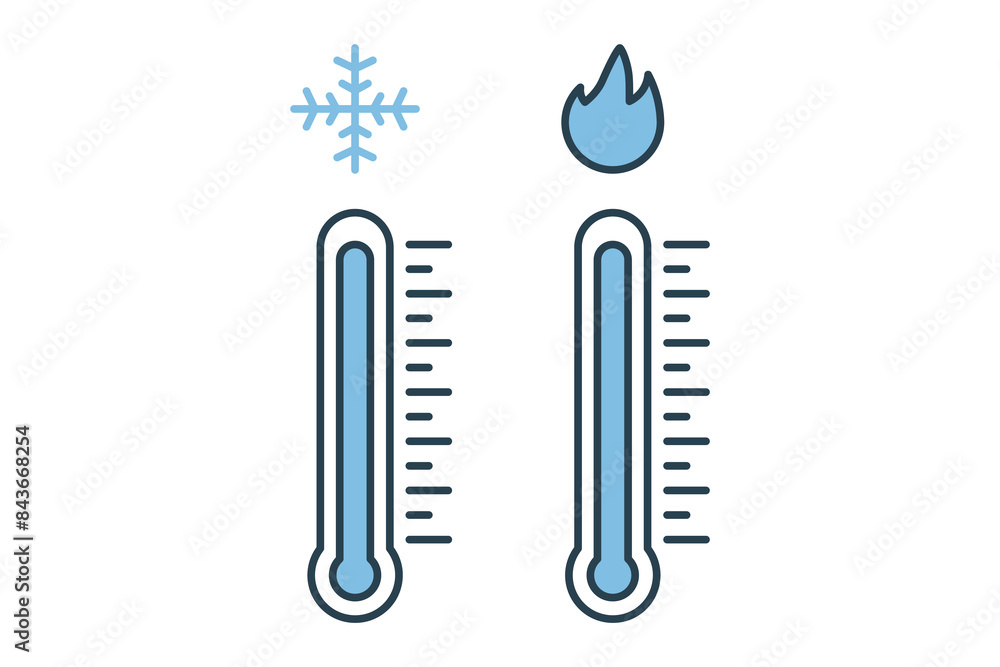 Poster thermometer icon. icon related to weather. suitable for web site, app, user interfaces, printable et