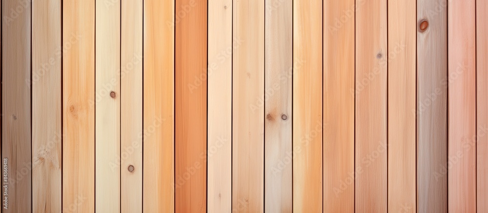 Leinwandbilder beige painted vertical wooden boards for background with modified color scheme copy space image