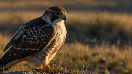 Obraz premium Falcon in its Natural Habitat Wildlife