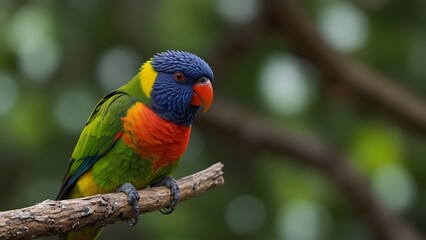 The red-collared lorikeet (Trichoglossus rubritorquis) is a species of parrot found in wooded habitats in northern Australia