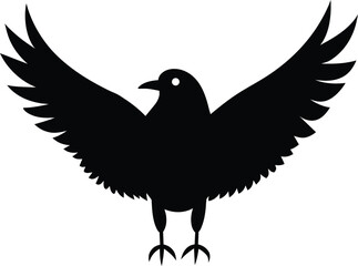 set of black bird silhouettes vector elements vector