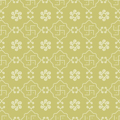 Traditional Indian Retro Pattern of Sathiya Bandhani