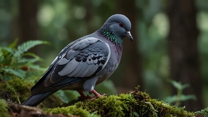Multi Colored Pigeon Bird