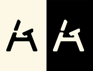 Letter A logo icon design template. A Letter Logo Design. Logo Design. Logo Icon. Logo Icon elements. Modern Logo